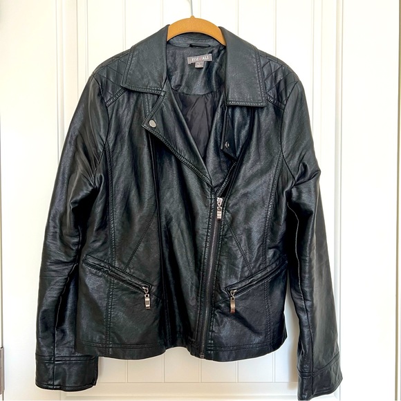 Faux Leather Moto Jacket - Picture 1 of 4